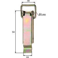 Защелка для ящика ALBERTS оцинкованная, 93x24 мм 347727