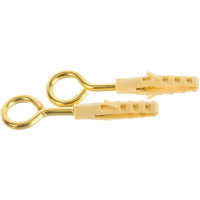 Петля-шуруп ЕВРОПАРТНЕР латунир. L25 х d4,1 x O10 мм 2 шт. 13 4830 1