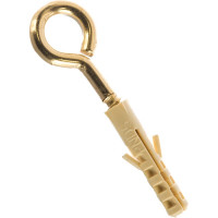 Петля-шуруп ЕВРОПАРТНЕР латунир. L20 х d3,9 x O8 мм 3 шт. 13 4829 1