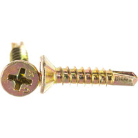 Оконный саморез с буром ЕВРОПАРТНЕР желтый цинк 3,9х19 38шт. 14 3919 1