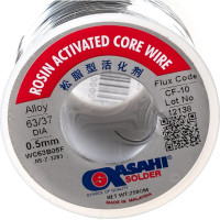 Припой (0.5 мм, 0.25 кг, Sn63/Pb37, CF10, флюс RA) ASAHI 00-00000060