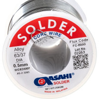Припой (0.5 мм, 0.25 кг, Sn63/Pb37, FC5000 флюс безотм. RMA) ASAHI 00-00001433