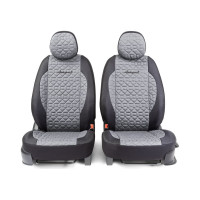 Получехлы на передние сиденья AUTOPROFI SOFT SFT-0405 BK/D.GY
