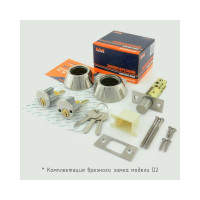 Врезной замок НОРА-М D2 ст.бронза кл./кл. В 8948