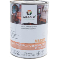 Масло для рабочих поверхностей и мебели MAZ-SLO цвет Рябина 1 л 8075185