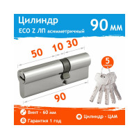 Цилиндровый механизм НОРА-М ЕСО Z ЛП-90 55-35 хром Х 16403