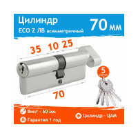 Цилиндровый механизм НОРА-М ЕСО Z ЛВ-70 40-30 хром 16579