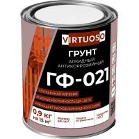 Грунтовка по металлу VIRTUOSO ГФ-021 красно-коричневая 0,9 кг 11588626