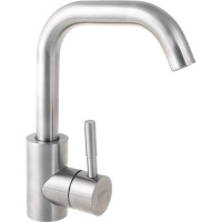 Смеситель для раковины, OLIVE'S нерж. сталь с поворотным изливом BALEAR, 13105BL