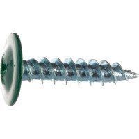 Саморезы с пресс-шайбой Госкреп 4.2х19 мм, зеленые, RAL6005, 30 шт. КР.192984 1-0017350