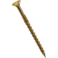 Конструкционный самозенкующий саморез BULLIT TORX20 4x50, желтый, потайной, 12 шт., подвес 14-0016270