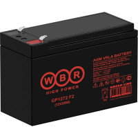 Аккумулятор для ИБП WBR GP1272 F2 (12V28W) 12В, 7.2 Ач УТ-00000225