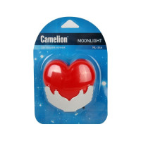 Ночник с выключателем Camelion NL-246, "Сердце", LED, 220В 14266