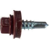 Кровельный саморез Госкреп 5,5х19 RAL 3005 красное вино 10 шт., подвес 2-0019960