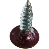 Саморезы Госкреп с пресс-шайбой 4,2х19мм красные RAL3005 30 шт., подвес 1-0017370