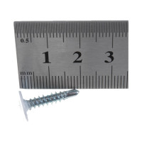 Саморезы с пресс-шайбой Госкреп со сверлом 4,2х19мм белые RAL9003 30 шт., подвес 1-0017470