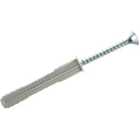 Универсальный дюбель Tecfi VZ нейлон 8x42 с шурупом 5 шт - пакет 147441