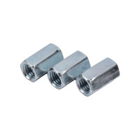 Соединительная гайка BEFAST DIN 6334, покрытие белый цинк М8, 50 шт. GSF0850S