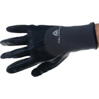 Полиамидные перчатки с двойным нитриловым покрытием Delta Plus VE713, размер 9 VE71309