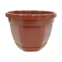 Кашпо Мультипласт Групп НИКА с подвесом и поддоном 230мм 4л терракот MPG6450