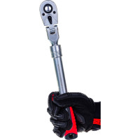 Трещотка ABTOMTOOL РROFFI 1/2, 72 зуб, 350-500 мм, телескопическая, CrV 54252