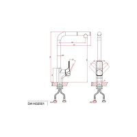 Смеситель для кухни с выдвижной лейкой DQ DA1432501