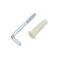 Крюк-шуруп ЕВРОПАРТНЕР L- обр. Zn d3,9хL40 в компл. c дюбелем MULTI 6x25 6шт. MP 300 17