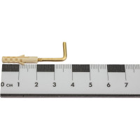 Крюк-шуруп ЕВРОПАРТНЕР L-обр. латунир. d2,8хL25 мм 4шт. 13 4820 1