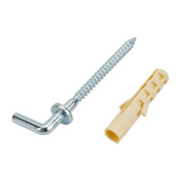 Крюк-шуруп ЕВРОПАРТНЕР L-обр. Zn d3,5хL52 мм, с манжетой, 2 шт. 13 3007 1