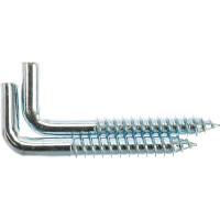 Крюк-шуруп ЕВРОПАРТНЕР L-обр. Zn d9,3хL85 мм 2 шт. 13 0644 2