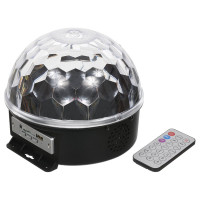 Шар-диско VEGAS  6 разноцветных LED ламп, MP3 проигрыватель, 55106