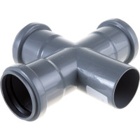 Канализационная крестовина АТЛАС ПЛАСТ DN 50х50х50 SCE000000050