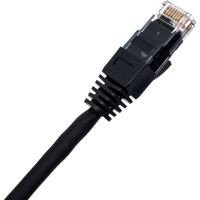 Шнур NIKOMAX U/UTP 4 пары, категория 5e, 7х0,205мм, черный, 0,15м NMC-PC4UD55B-001-C-BK