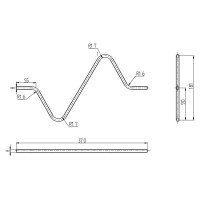 Компенсатор молниеприемной сетки EZETEK алюминий 91066