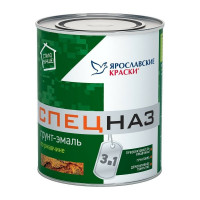 Грунт-эмаль по ржавчине 3 в 1 СПЕЦНАЗ ЯРОСЛАВСКИЕ КРАСКИ цвет белый 0,8кг 209221
