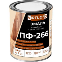 Эмаль VIRTUOSO ПФ-266 золотисто-коричневая 0,9 кг 11588494