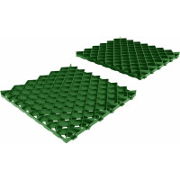 Газонная решетка Gidrolica 600х600х40 мм - пластиковая зеленая 605