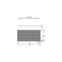 Решетка Gidrolica 990х490х20 мм, стальная, ячеистая, оцинкованная 302