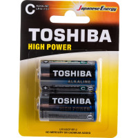 Элемент питания алкалиновый Toshiba LR14 2/card 2452