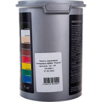 Акриловая эмаль PALIZH глянцевая 604 красная 1кг 1/6 11605614