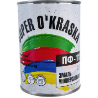 Эмаль super maler ПФ-115 белый глянцевый 0,9кг Лк-00005637