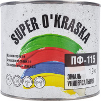 Эмаль super maler ПФ-115 Черный 1,9кг Лк-00005663