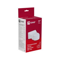 Микроволновый датчик движения EKF белый, 1200Вт, 180гр, до 15м, IP65 MW-704 PROxima dd-mw-704