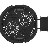 Подрозеточная коробка для сплошных стен DKC черная под 2 модуля 1 ШТ 59301DIY