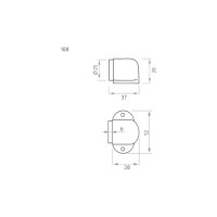 Дверной ограничитель НОРА-М 108 ст.медь 7272