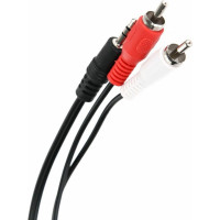Соединительный кабель Telecom, 3.5 Jack M - 2xRCA M, стерео, аудио, 5м TAV7183-5M