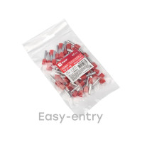 Штыревой втулочный изолированный наконечник EKF PROxima НШвИ 10.0-18 50 шт. nhvi-10.0-18