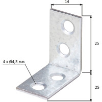 Уголок ALBERTS оцинкованный 25х25х14х1,75мм 339180