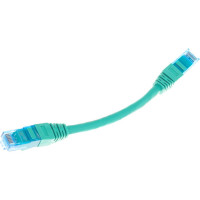 Шнур NIKOMAX, U/UTP 4 пары, Кат.6, 7х0,205мм, зеленый, 0,15м NMC-PC4UE55B-001-C-GN