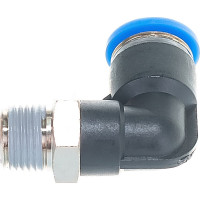Фитинг цанговый угловой с наружной резьбой 1/8M для трубки диаметром 6 мм SHPI PL 06-R01